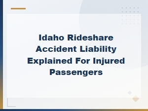 Idaho Rideshare Accident Liability for Injured Passengers